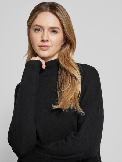 Street One Sweatshirt mit gerippten Abschlüssen BLACK 3