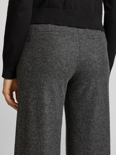 SEDUCTIVE Wide Leg Stoffhose mit Paspeltaschen am Gesäß Modell 'KIMBERLY' Anthrazit 3