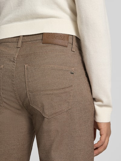 Brax Stoffen broek met viscose in 5-pocketmodel, model 'Cadiz' Beige - 3