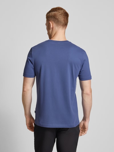 BOSS T-Shirt mit Label-Print Modell 'Thompson' Marine 5