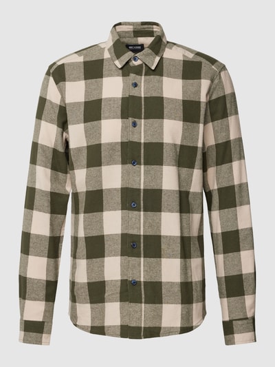 Only & Sons Koszula casualowa ze wzorem w kratkę model ‘GUDMUND’ Oliwkowy 2