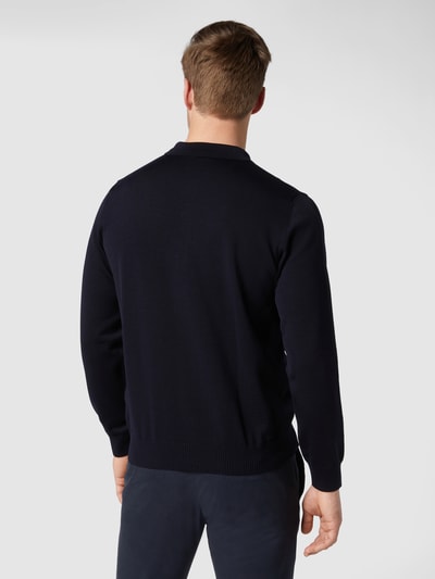 MAERZ Muenchen Pullover aus Schurwolle Marine 5