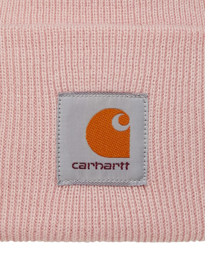 Carhartt Work In Progress Beanie met logo-applicatie  Felroze - 2