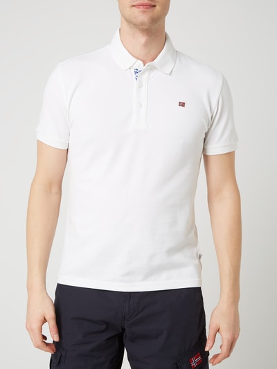 Napapijri Poloshirt van piqué, model 'Eolanos' Wit - 4