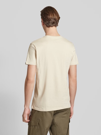 Alpha Industries T-shirt met labelprint, model 'BASIC' Offwhite - 5