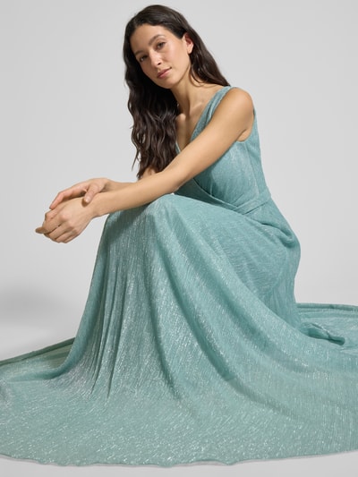 TROYDEN COLLECTION Abendkleid mit Taillenpasse Mint Melange 3