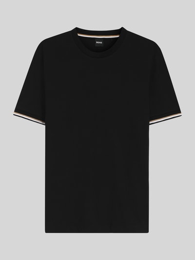 BOSS Regular Fit T-Shirt aus reiner Baumwolle Black 2