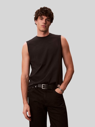 Calvin Klein Jeans Relaxed Fit Tanktop aus reiner Baumwolle Black 3