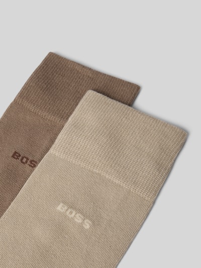 BOSS Socken aus Baumwoll-Mix im 2er-Pack Beige 2
