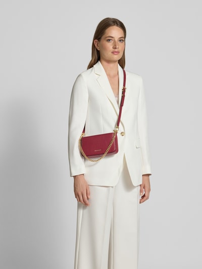 MICHAEL Michael Kors Torba na ramię z aplikacją z logo model ‘BRYANT’ Bordowy 1