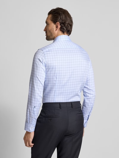 Seidensticker Slim fit zakelijk overhemd met kentkraag Bleu - 5