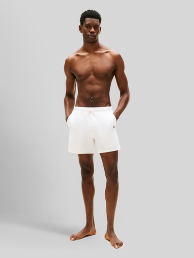 Tommy Hilfiger Badehose mit Label Print Weiss 1