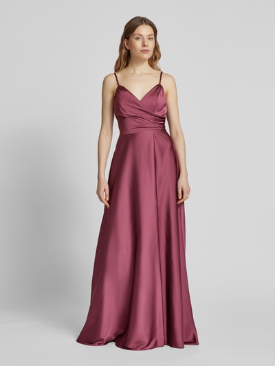 Laona Abendkleid in Wickel-Optik Kirsche 4