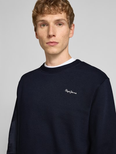 Pepe Jeans Regular Fit Sweatshirt aus Baumwollmix Modell 'MACBETH' Marine 3
