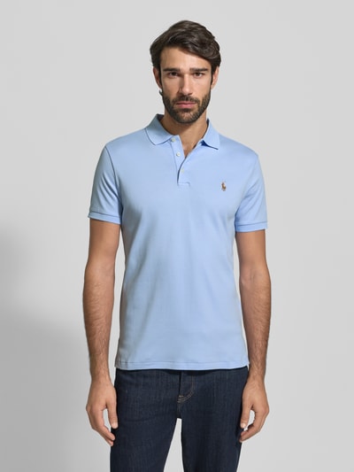 Polo Ralph Lauren Poloshirt met labelstitching Lichtblauw - 4