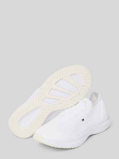 Tommy Hilfiger Low Top Sneaker in Strickoptik Weiss 4