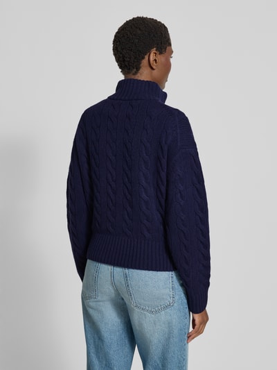 Polo Ralph Lauren Schipperstrui van wolmix met kasjmier Marineblauw - 5