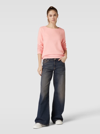 Tom Tailor Denim Sweatshirt met 3/4-mouwen in effen design Roze - 1