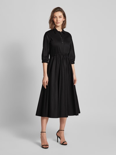 MaxMara Leisure Overhemdjurk met knoopsluiting, model 'MAGGIO' Zwart - 4