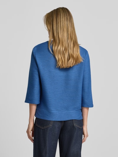 s.Oliver RED LABEL Bluza o kroju relaxed fit z fakturowanym wzorem Niebieski 5