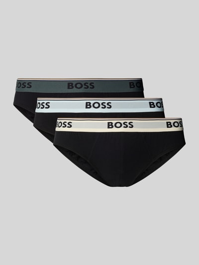 BOSS Slip aus Baumwoll-Mix im 3er-Pack Black 1