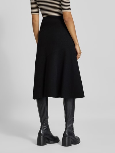 BOSS A-Linien Rock aus gekochter Schurwolle Modell 'VICENA' Black 5