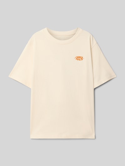 Jack & Jones T-Shirt mit Label-Stitching Modell 'TAVIRA' Ecru 1