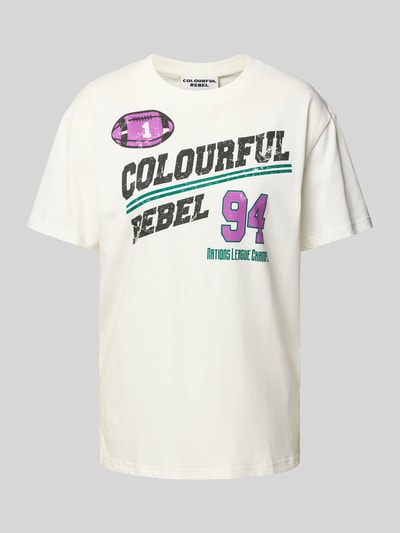 Colourful Rebel Loose Fit T-Shirt mit Rundhalsausschnitt Weiss 2