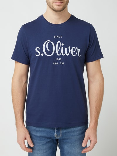 s.Oliver RED LABEL T-Shirt aus Bio-Baumwolle  Marine 4