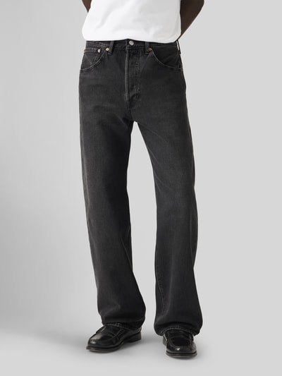 Levi's® Jeans o kroju loose fit z czystej bawełny model '501® LOOSE' Ciemnoszary 2