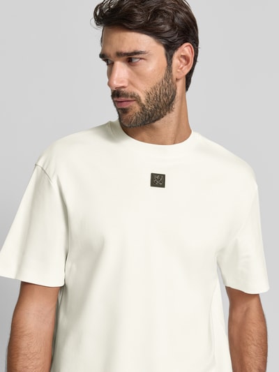 HUGO Regular Fit T-Shirt aus reine Baumwolle Modell 'DALILE' Kitt 3