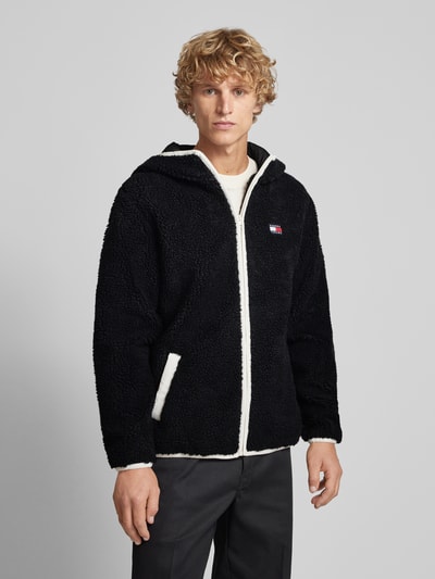 Tommy Jeans Sherpa Jacket mit Label-Patch Black 4