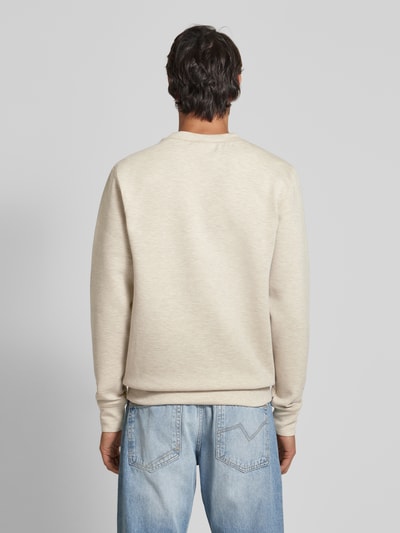 Casual Friday Sweatshirt met ribboorden, model 'Sebastian' Beige - 5