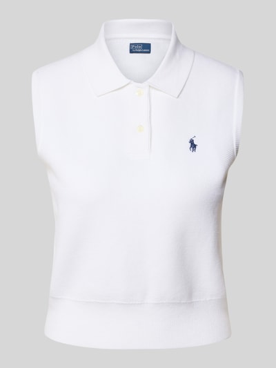 Polo Ralph Lauren Pullunder mit Polokragen Weiss 2