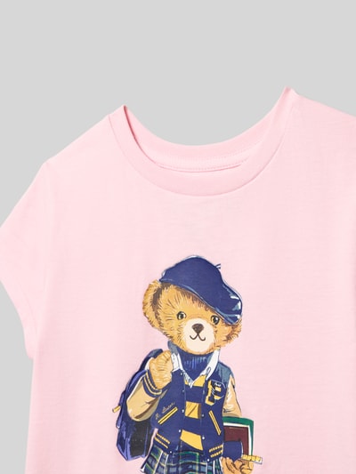 Polo Ralph Lauren Teens T-Shirt mit Label-Print und Rundhalsausschnitt Rosa 2