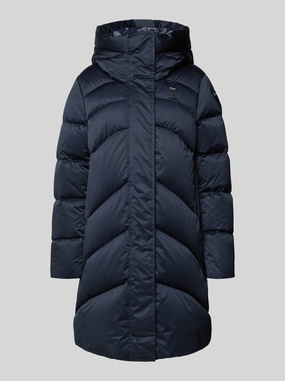 Blauer Usa Steppmantel mit Kapuze Modell 'OPERA' Dunkelblau 2