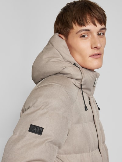 Superdry Steppjacke mit Label-Details Sand Melange 3