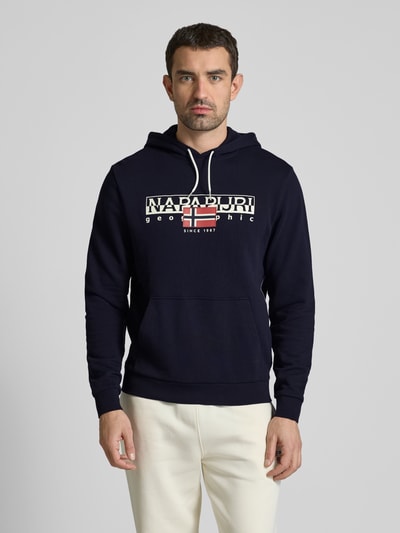 Napapijri Hoodie mit Label-Print Modell 'AYLMER' Marine 4