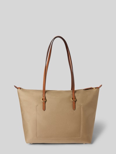 Lauren Ralph Lauren Handtas met labelapplicatie, model 'KEATON' Taupe - 4