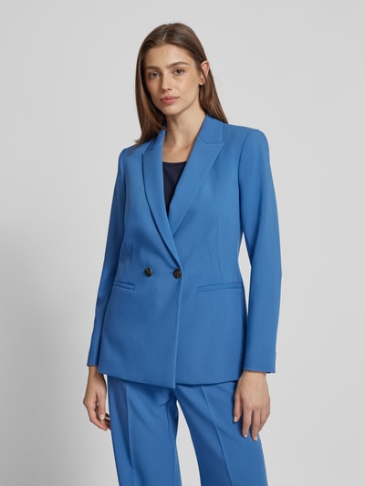 comma Blazer met reverskraag Koningsblauw - 4