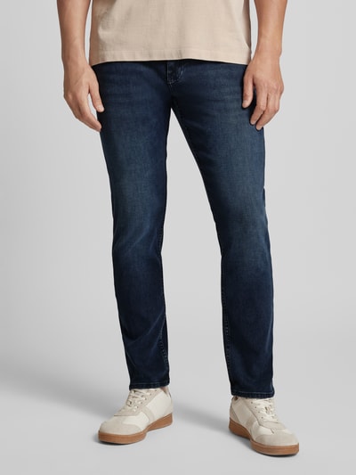 BOSS Slim fit jeans in 5-pocketmodel, model 'Delaware' Marineblauw - 4