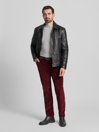 Hiltl Corduroy broek met achterzakken, model 'PARMA' Bordeaux - 1
