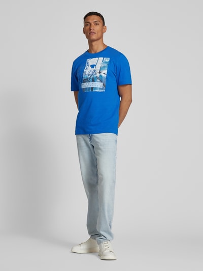 Tom Tailor T-Shirt mit Label-Print Royal 1