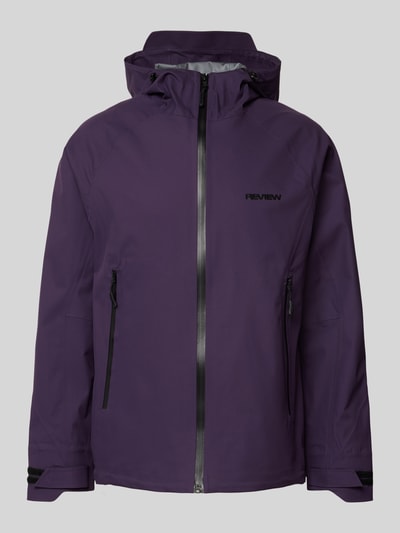 REVIEW Jacke mit Kapuze Aubergine 2