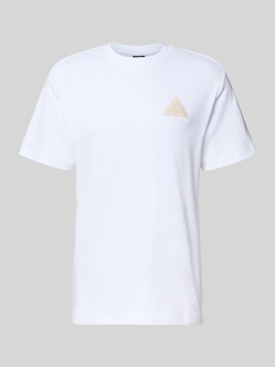 Produktfoto, Regular Fit T-Shirt mit Logo-Detail von G-Star Raw, weiß, Reine Baumwolle, Herren T-Shirt, Rundhalsausschnitt, Rückenlänge 70 cm, Größe M