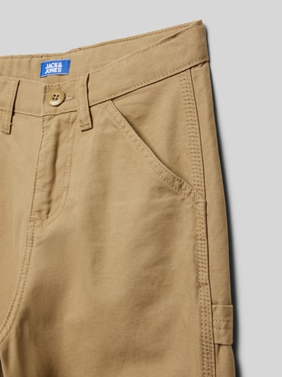 Jack & Jones Spodnie materiałowe z 5 kieszeniami model ‘ALEX’ Camel 2