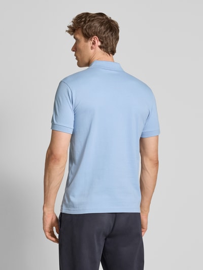 BOSS Orange Slim Fit Poloshirt aus Baumwoll-Mix Hellblau 5