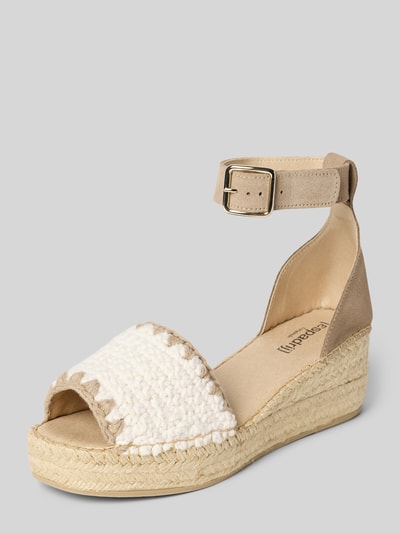 Espadrij Wedges mit Keilabsatz Beige 1