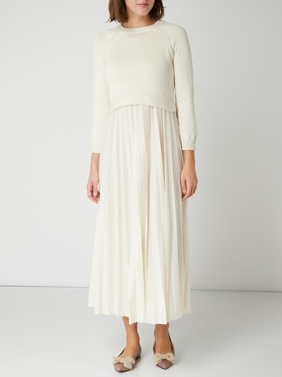 Weekend Max Mara Kleid im 2-in-1-Look  Offwhite 1