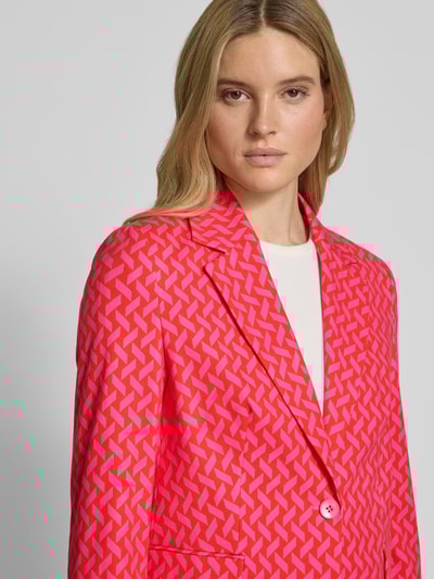 Milano Italy Blazer mit Reverskragen Pink 3